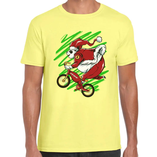 Biker Panda Santa T-Shirt - Tshirtpark.com