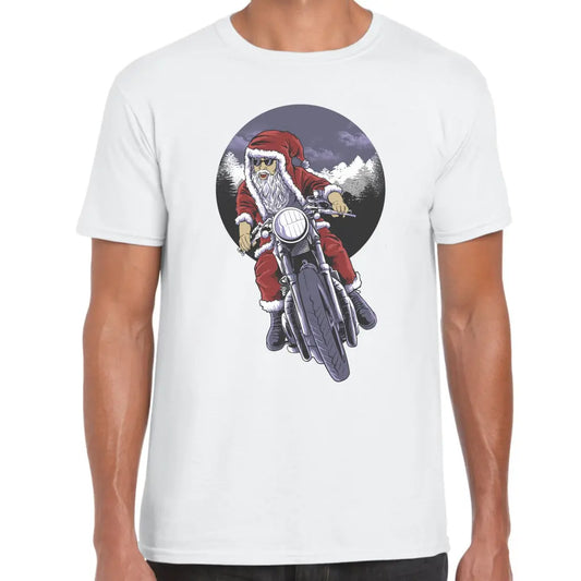 Biker Santa T-Shirt - Tshirtpark.com