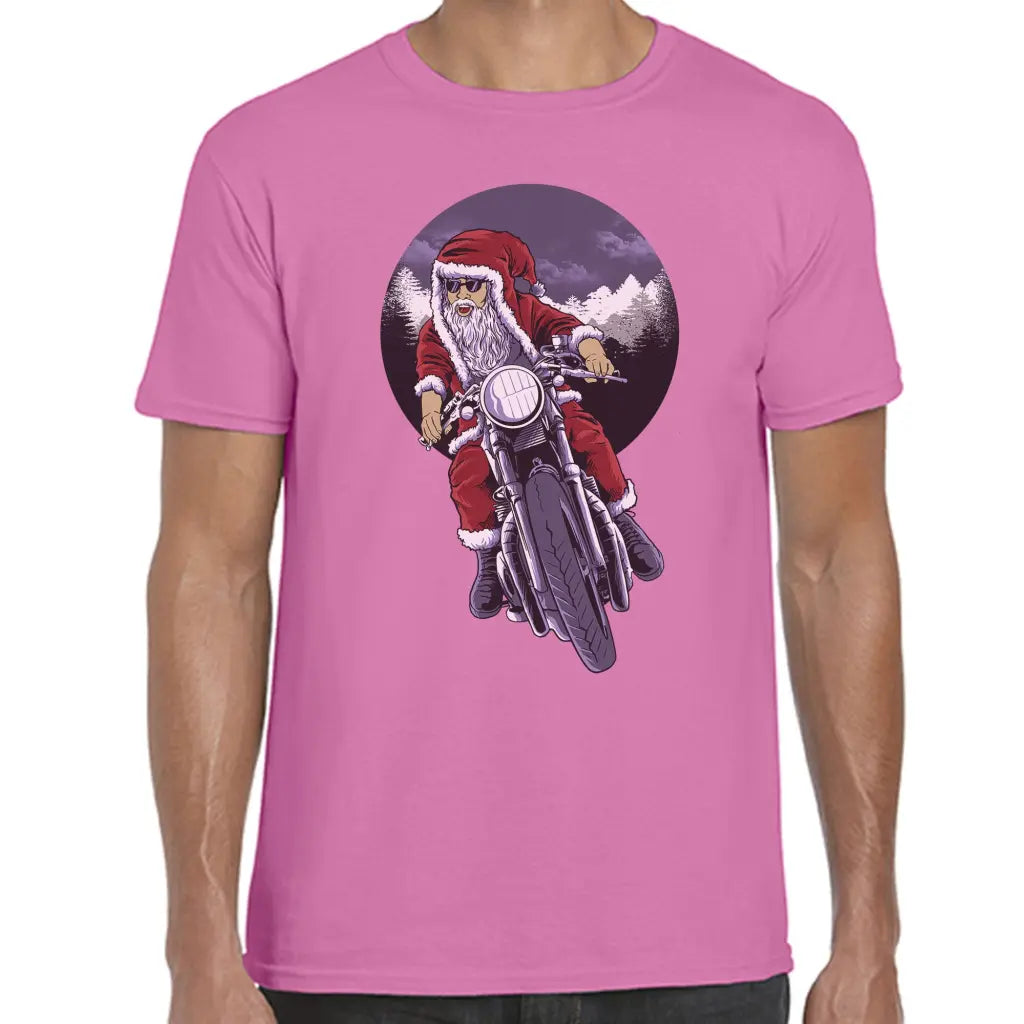 Biker Santa T-Shirt - Tshirtpark.com