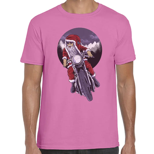 Biker Santa T-Shirt - Tshirtpark.com