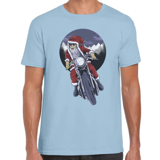 Biker Santa T-Shirt - Tshirtpark.com