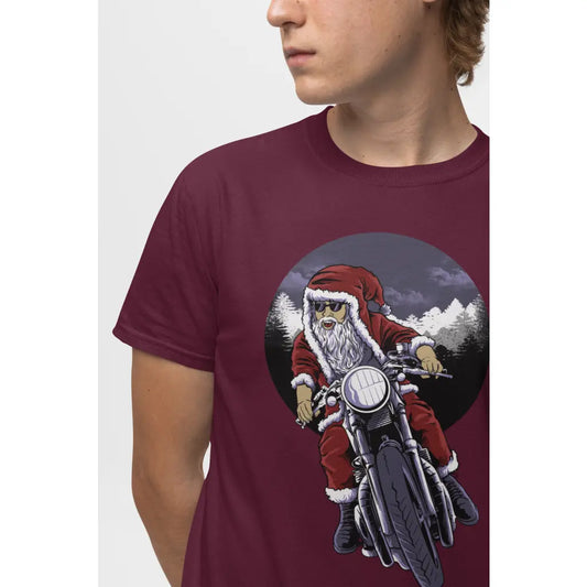 Biker Santa T-Shirt - Tshirtpark.com