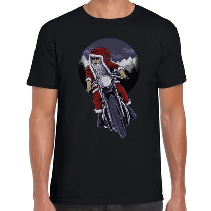 Biker Santa T-Shirt - Tshirtpark.com