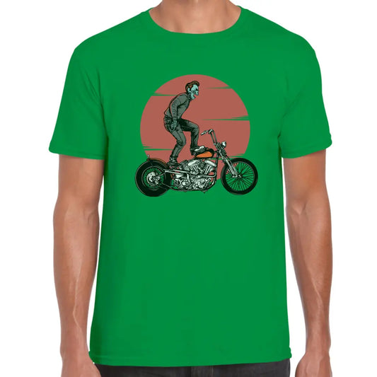 Biking Skeleton Sun T-Shirt - Tshirtpark.com