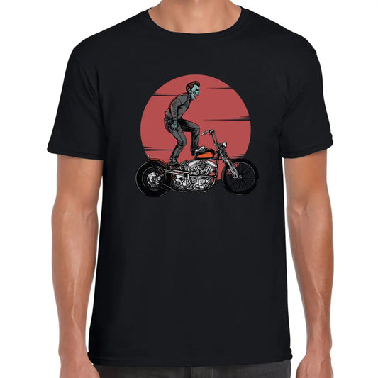 Biking Skeleton Sun T-Shirt - Tshirtpark.com