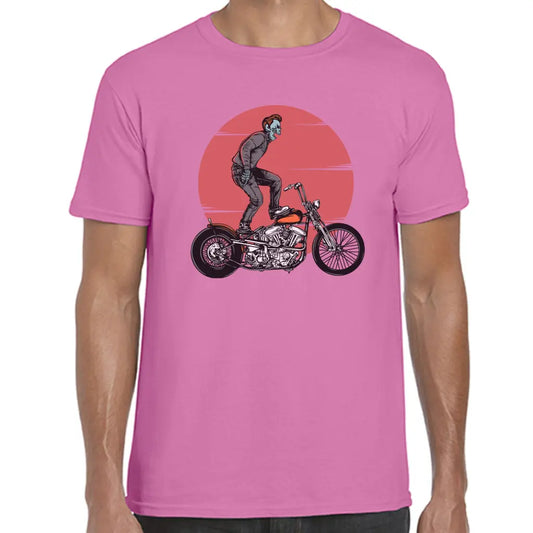 Biking Skeleton Sun T-Shirt - Tshirtpark.com