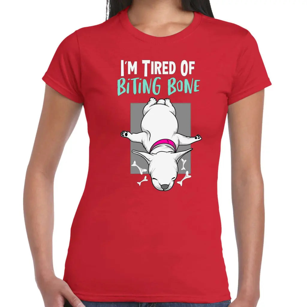 Biting Bone Ladies T-shirt - Tshirtpark.com