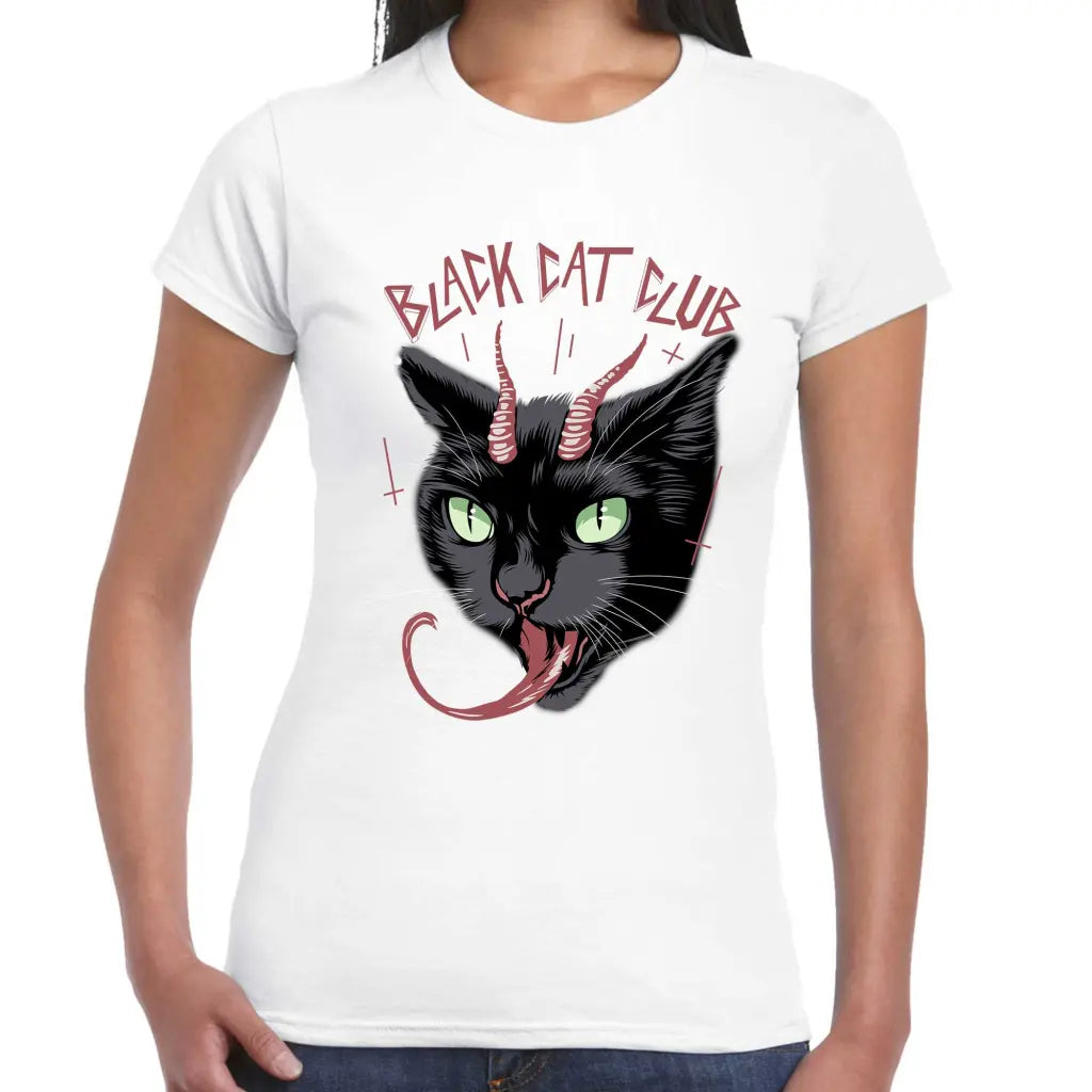 Black Cat Club Ladies T-shirt - Tshirtpark.com