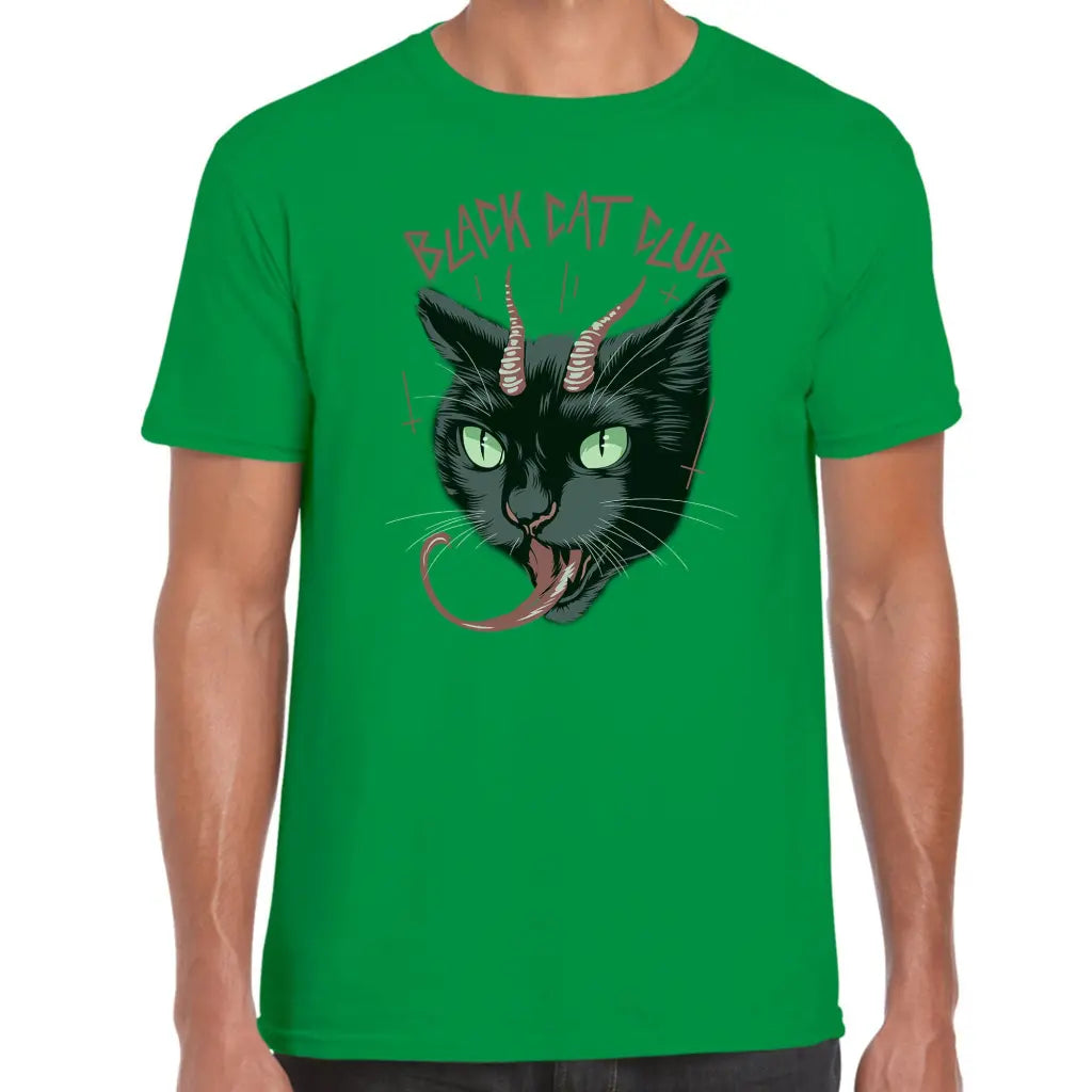 Black Cat Club T-Shirt - Tshirtpark.com