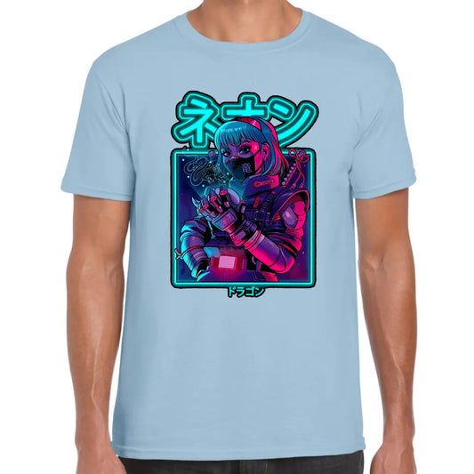 Blue Capsule Anime Girl T-Shirt - Tshirtpark.com