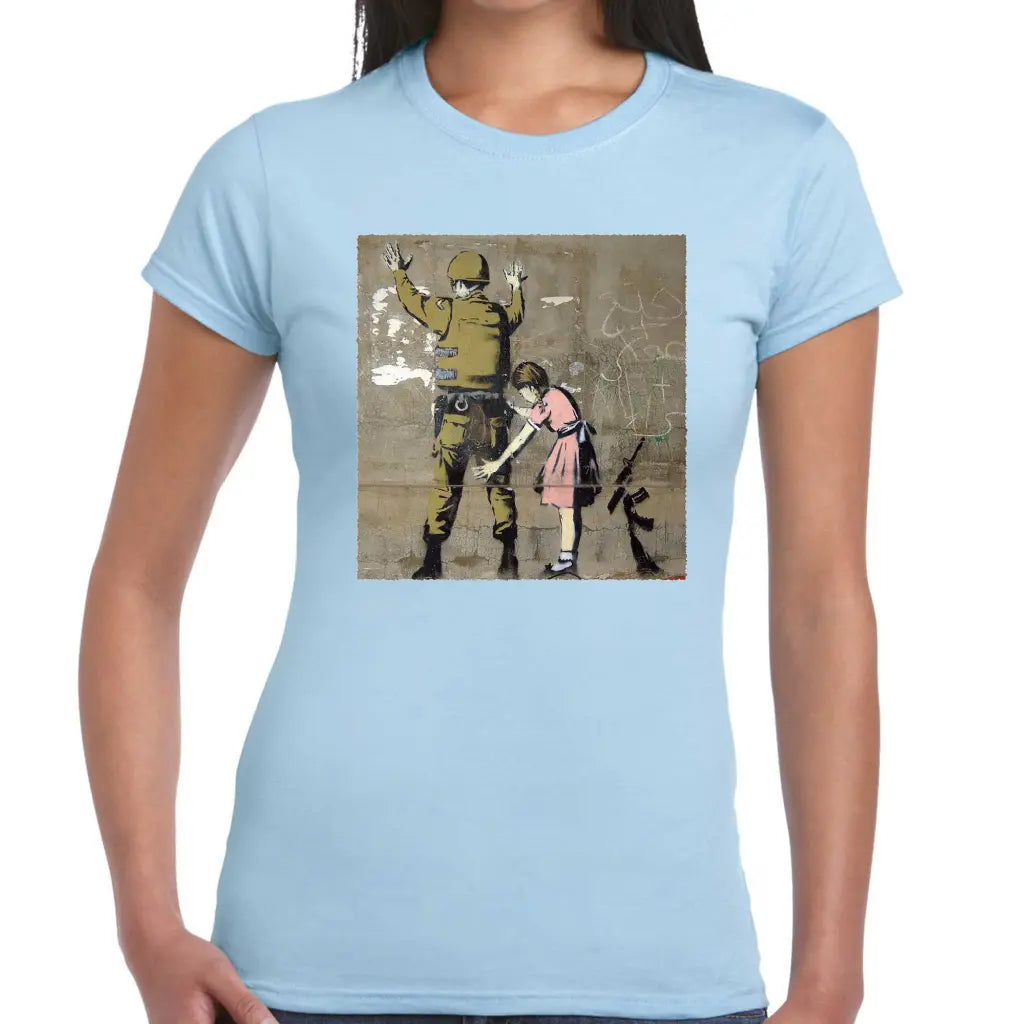 Body Search Ladies Banksy T-Shirt - Tshirtpark.com