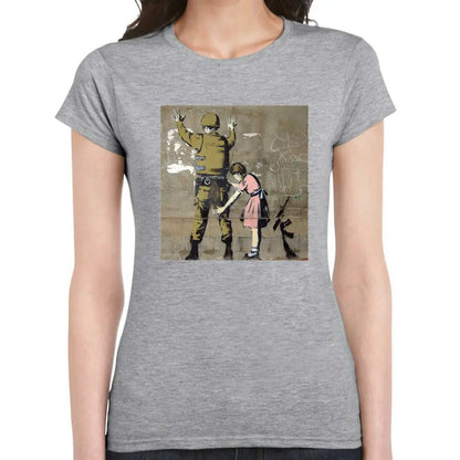 Body Search Ladies Banksy T-Shirt - Tshirtpark.com