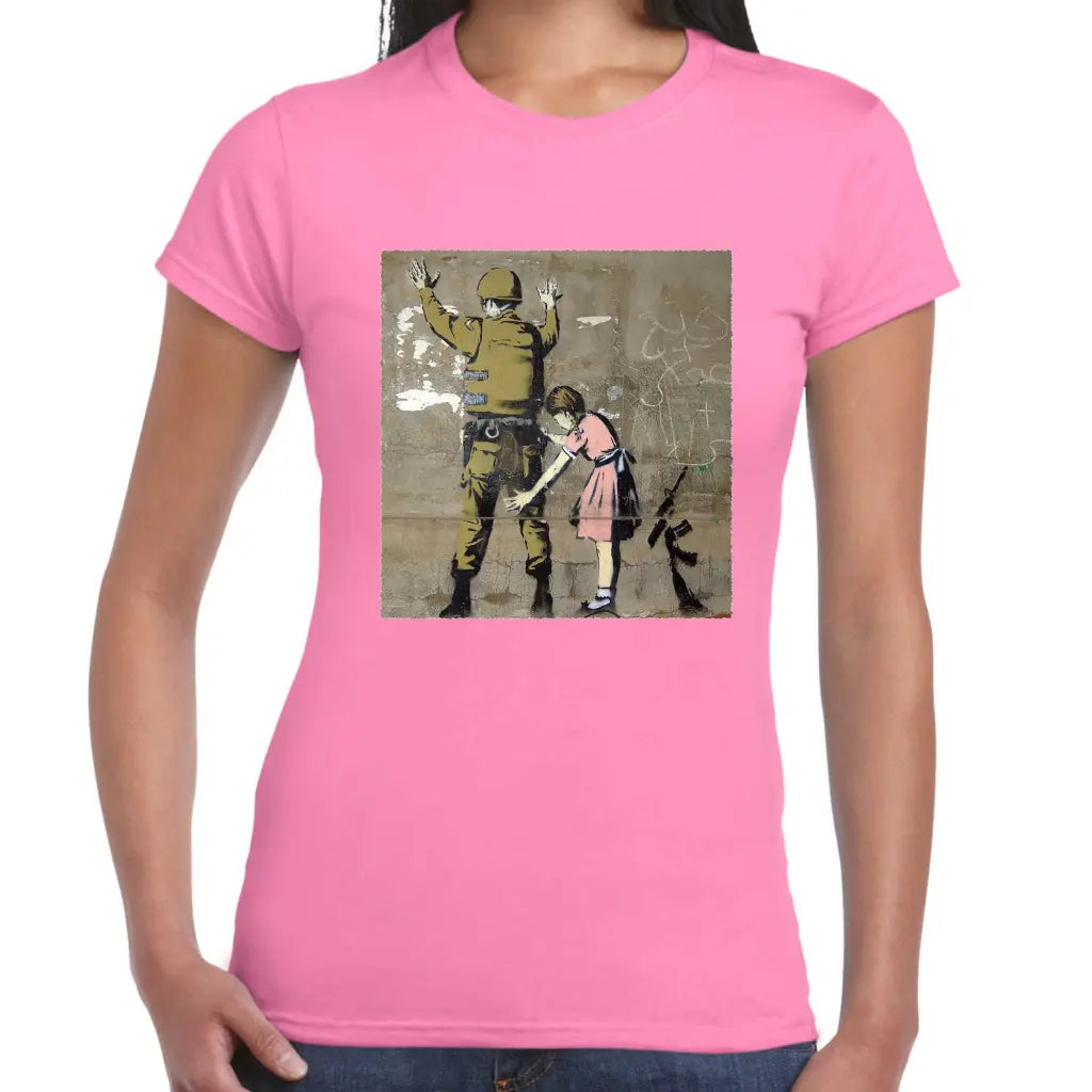 Body Search Ladies Banksy T-Shirt - Tshirtpark.com