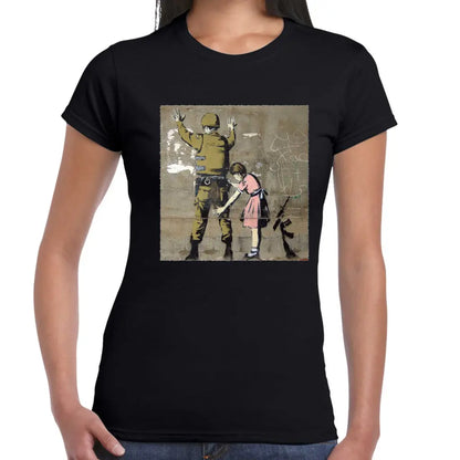 Body Search Ladies Banksy T-Shirt - Tshirtpark.com