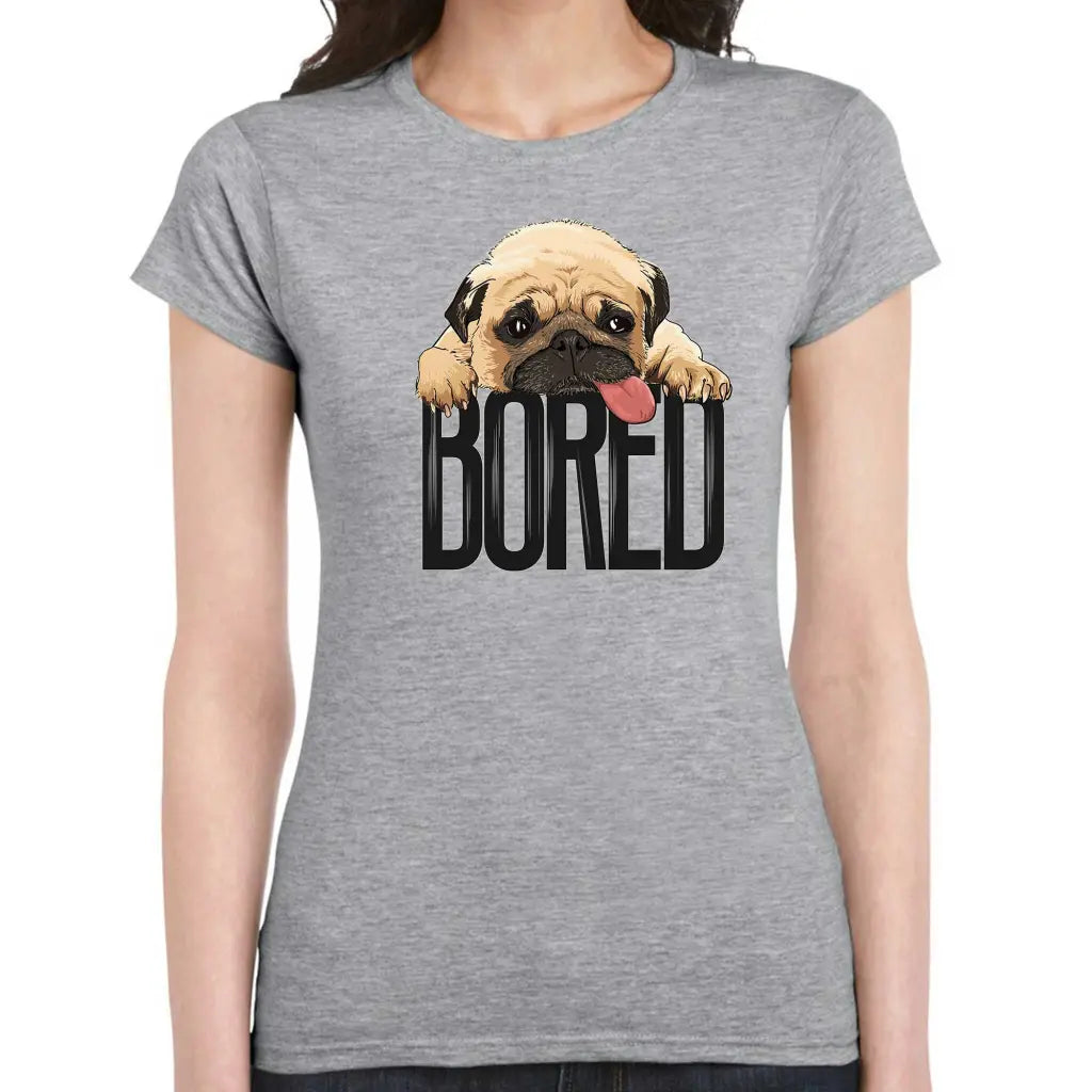 Bored Pug Ladies T-shirt - Tshirtpark.com