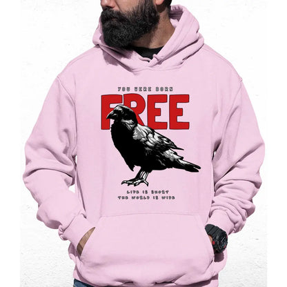 Born Free Slogan Colour Hoodie - Tshirtpark.com