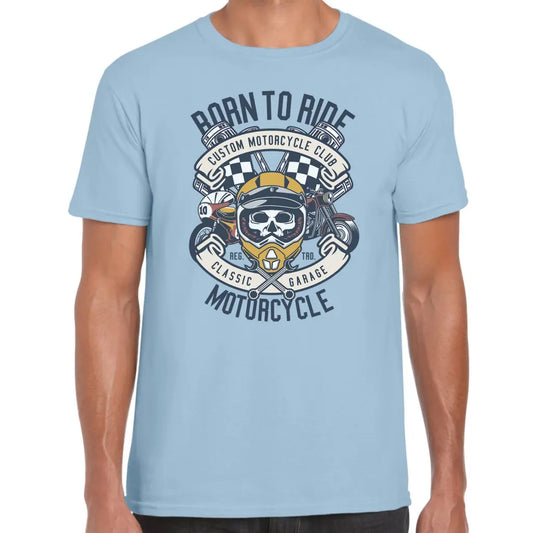 Born To Ride Skull T-Shirt - Tshirtpark.com