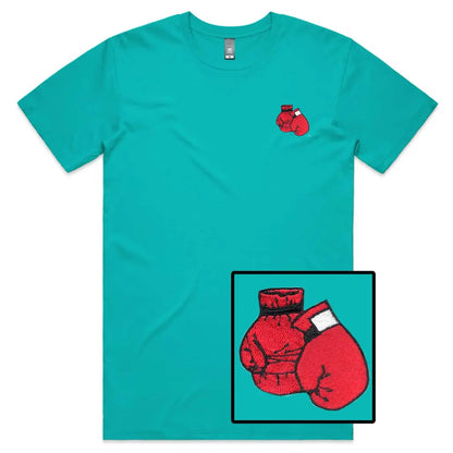 Boxing Gloves Embroidered T-Shirt - Tshirtpark.com