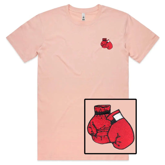 Boxing Gloves Embroidered T-Shirt - Tshirtpark.com