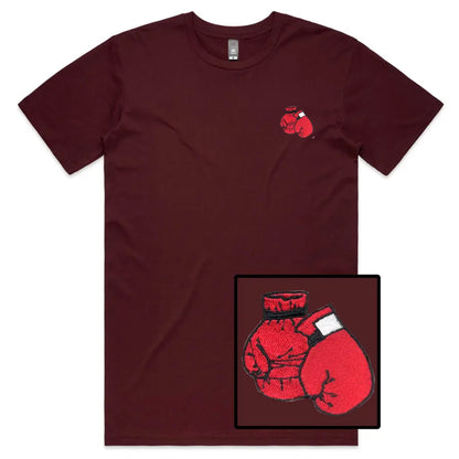 Boxing Gloves Embroidered T-Shirt - Tshirtpark.com