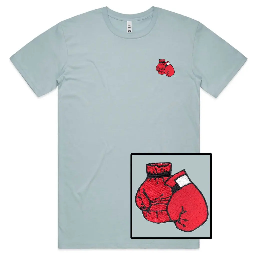 Boxing Gloves Embroidered T-Shirt - Tshirtpark.com
