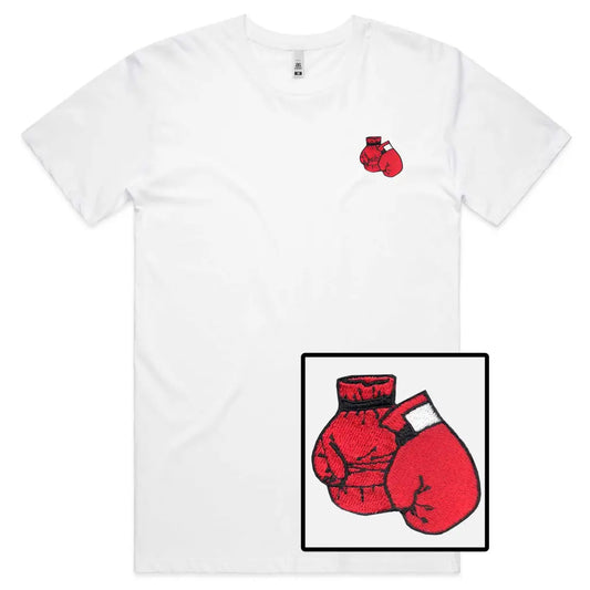 Boxing Gloves Embroidered T-Shirt - Tshirtpark.com