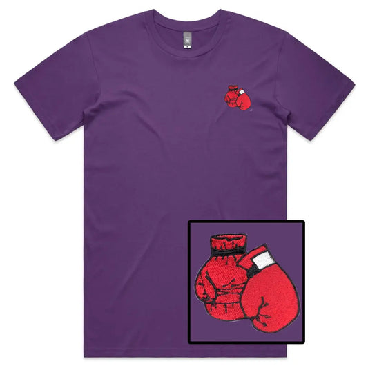 Boxing Gloves Embroidered T-Shirt - Tshirtpark.com