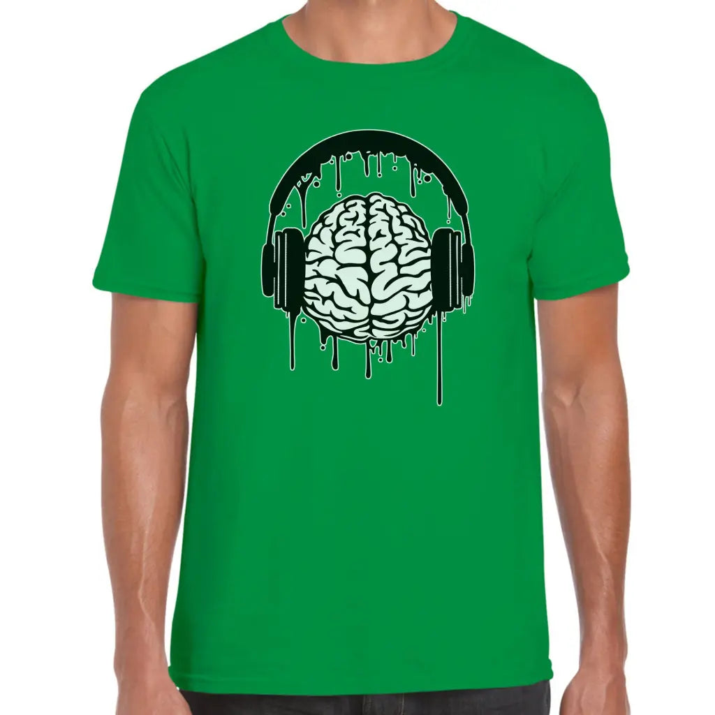 Brain Headphones T-Shirt - Tshirtpark.com