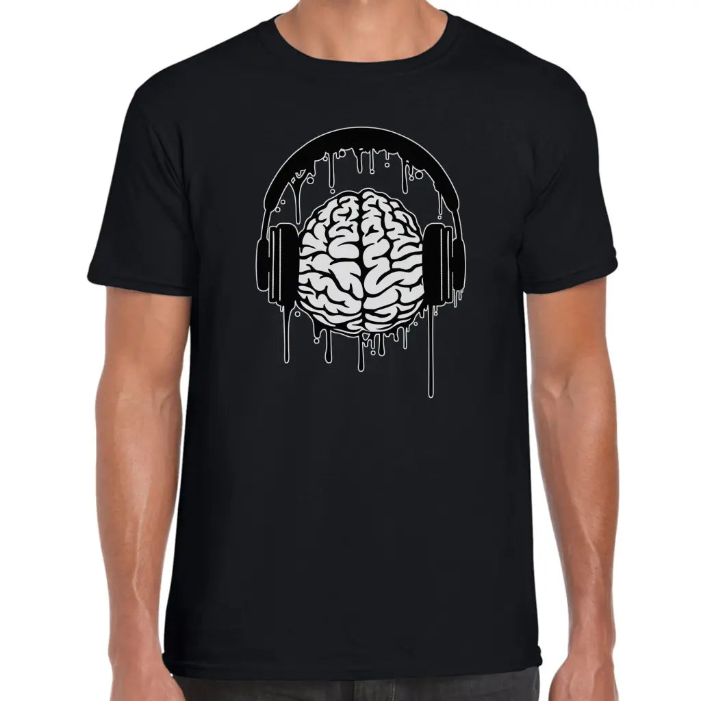 Brain Headphones T-Shirt - Tshirtpark.com