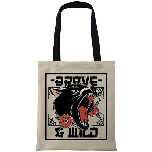 Brave And Wild Tote Bags - Tshirtpark.com