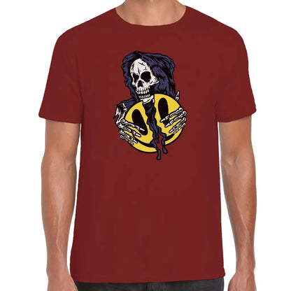 Broken Smiley Skull T-Shirt - Tshirtpark.com