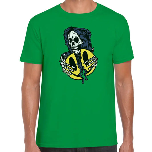 Broken Smiley Skull T-Shirt - Tshirtpark.com