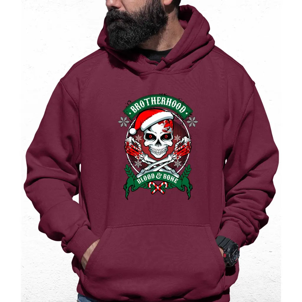 Brother Skeleton Santa Colour Hoodie - Tshirtpark.com