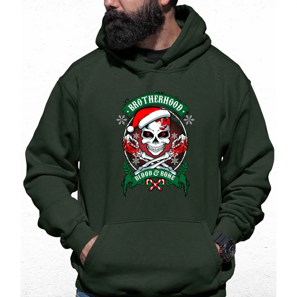 Brother Skeleton Santa Colour Hoodie - Tshirtpark.com