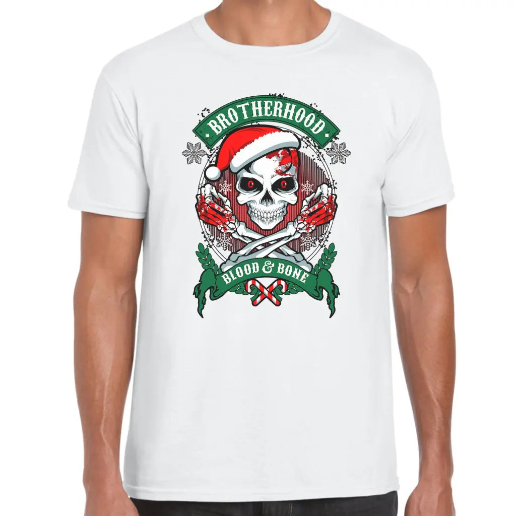 Brotherhood Skeleton Santa T-Shirt - Tshirtpark.com