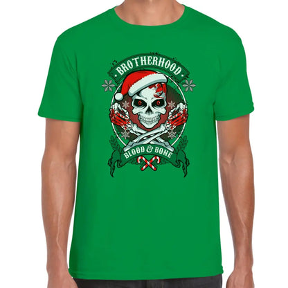 Brotherhood Skeleton Santa T-Shirt - Tshirtpark.com