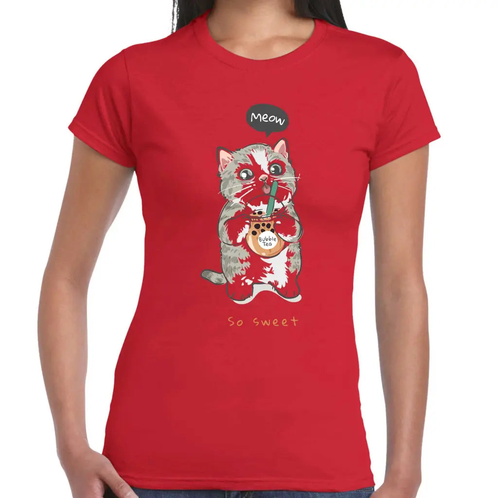 Bubble Tea Cat Ladies T-shirt - Tshirtpark.com