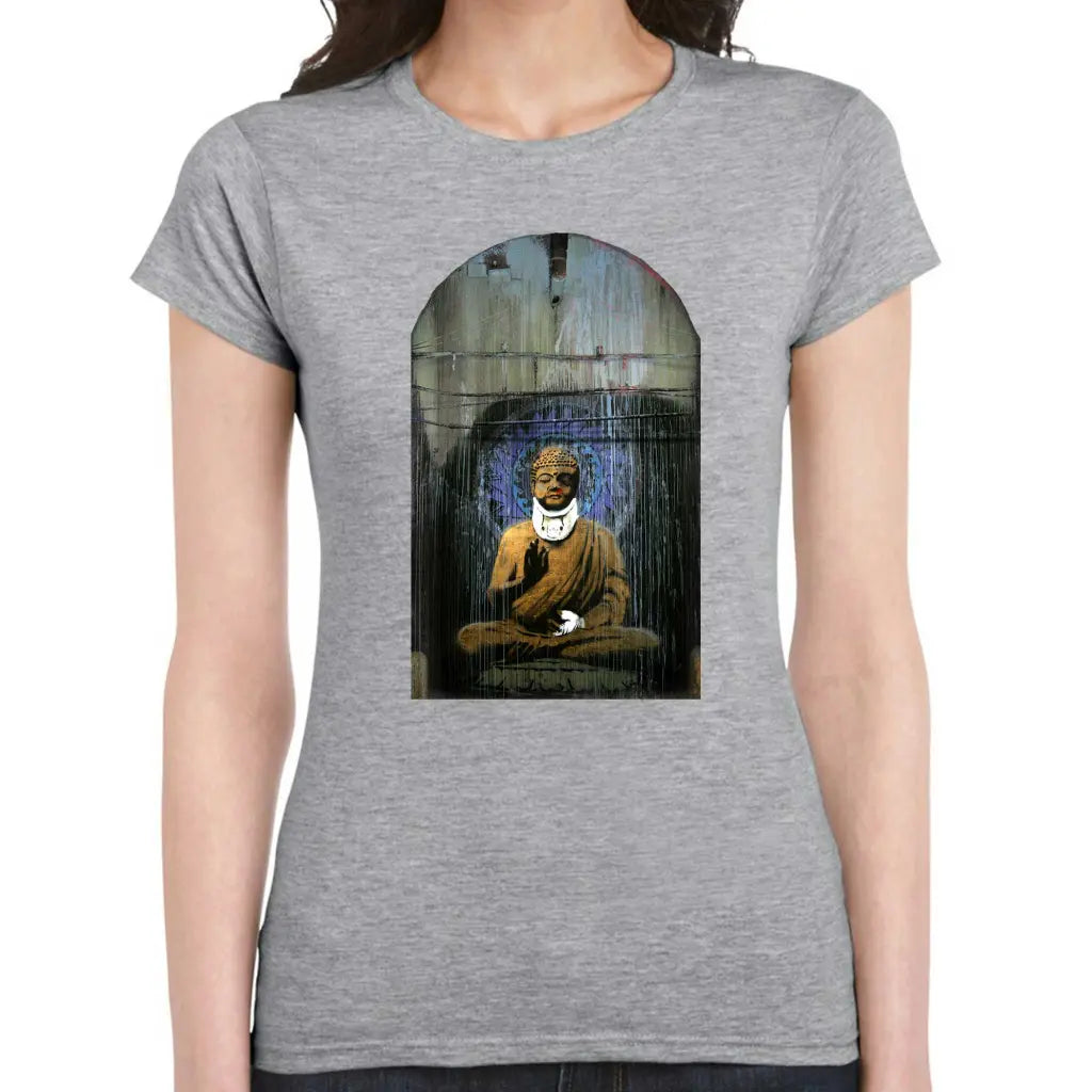 Buddha Ladies Banksy T-Shirt - Tshirtpark.com