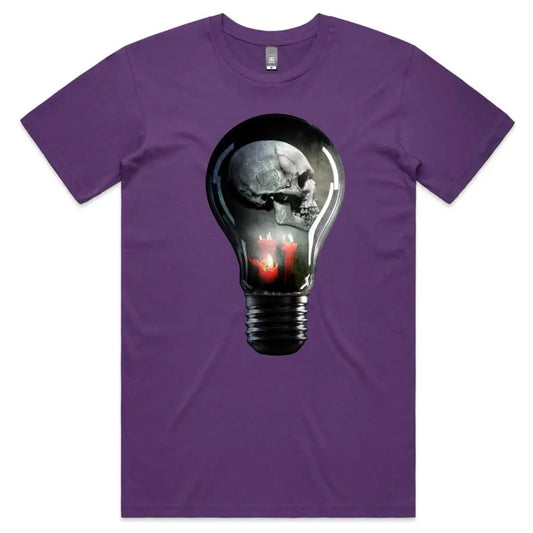 Bulb Skull T-Shirt - Tshirtpark.com