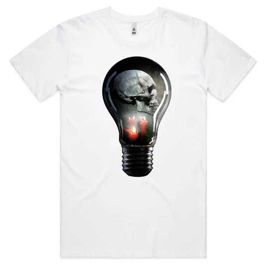 Bulb Skull T-Shirt - Tshirtpark.com