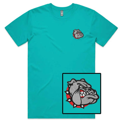 Bulldog Embroidered T-Shirt - Tshirtpark.com