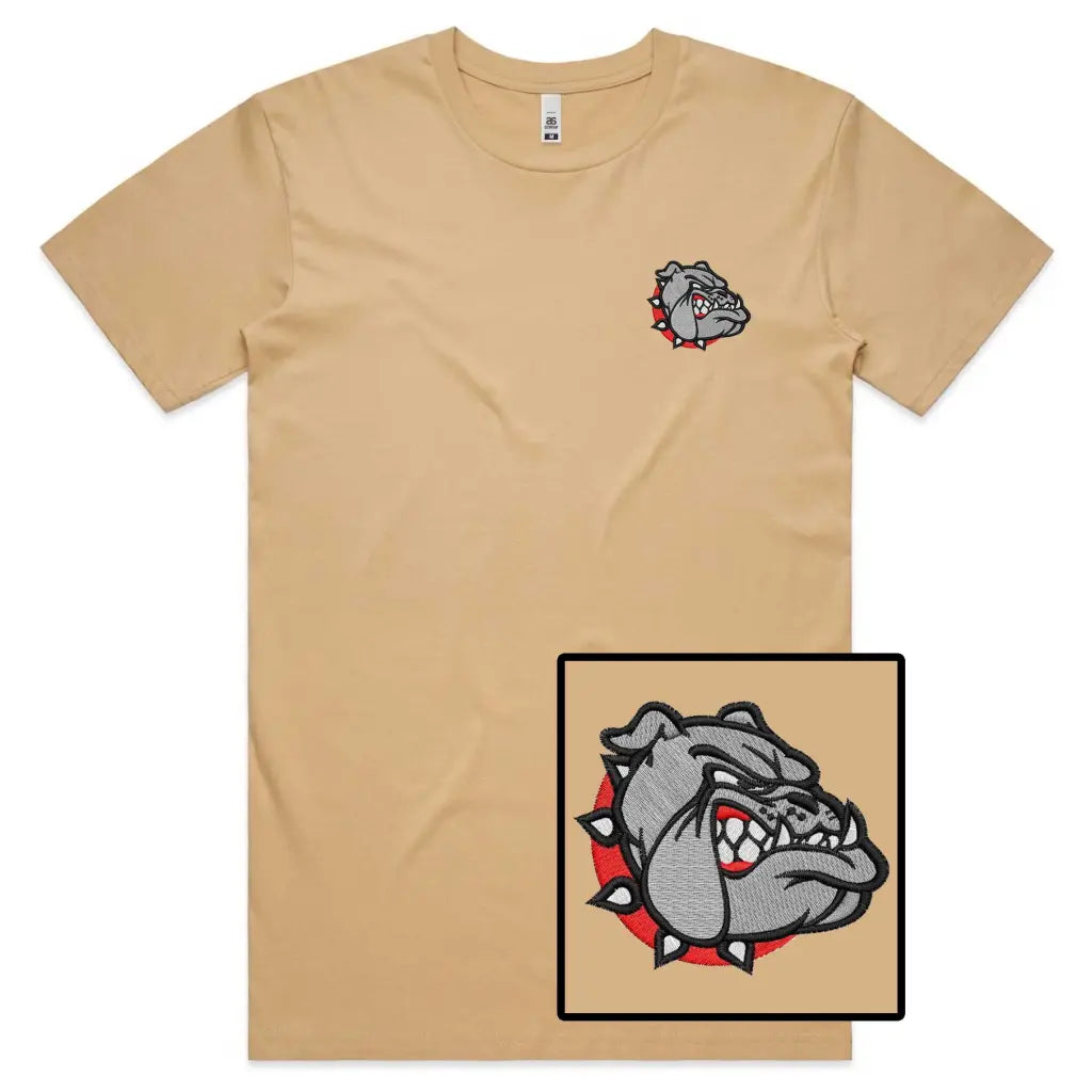 Bulldog Embroidered T-Shirt - Tshirtpark.com