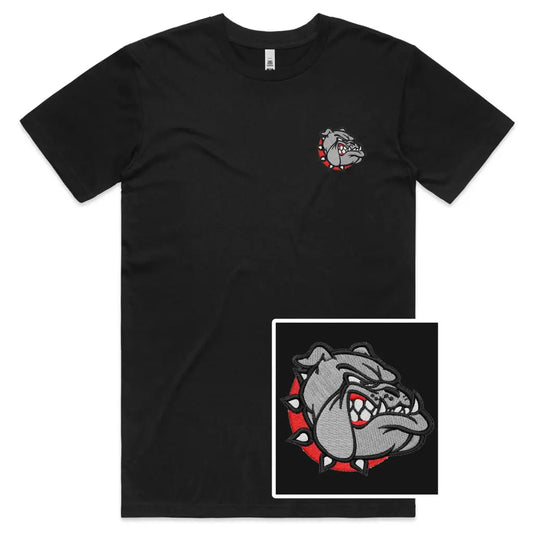 Bulldog Embroidered T-Shirt - Tshirtpark.com