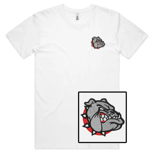 Bulldog Embroidered T-Shirt - Tshirtpark.com