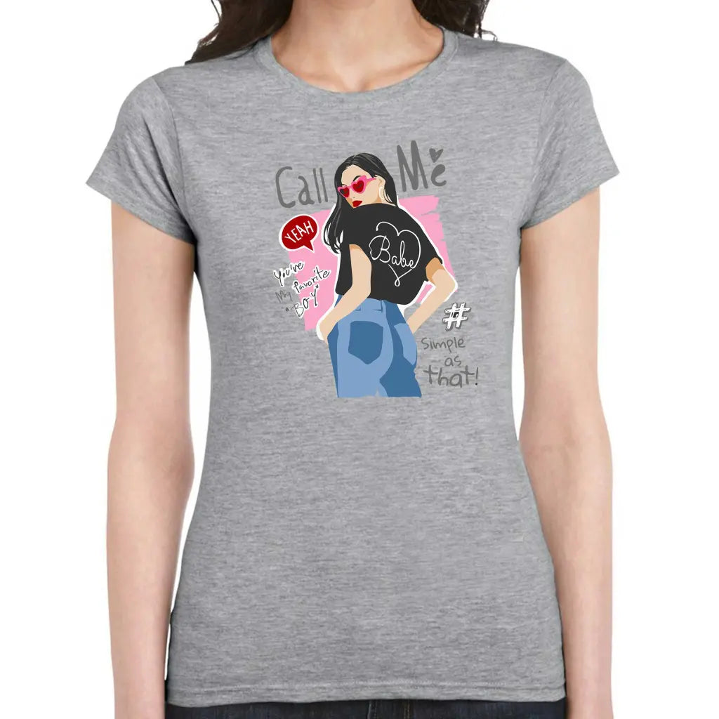 Call ME Ladies T-shirt - Tshirtpark.com