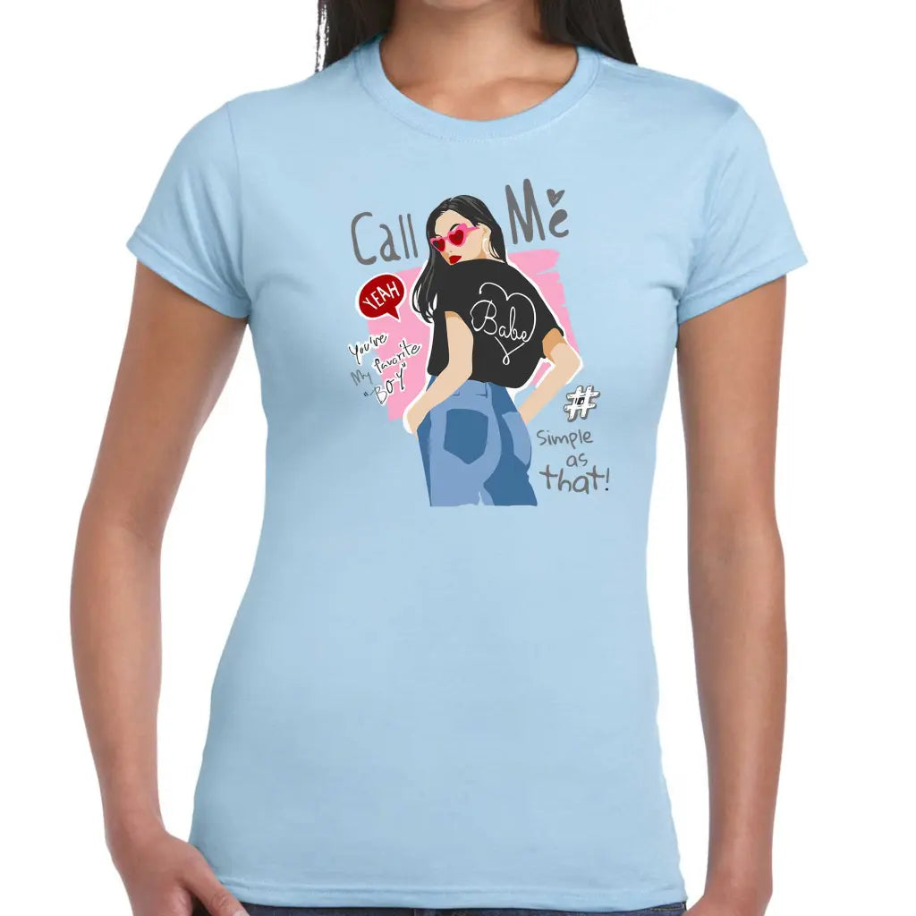 Call ME Ladies T-shirt - Tshirtpark.com