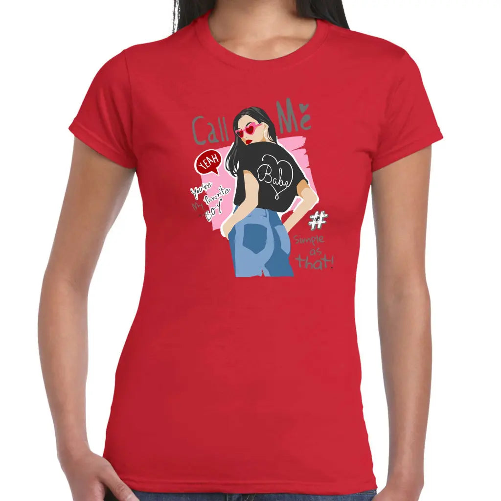 Call ME Ladies T-shirt - Tshirtpark.com