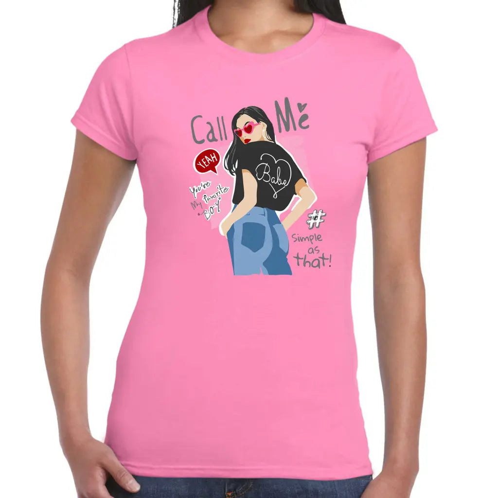 Call ME Ladies T-shirt - Tshirtpark.com