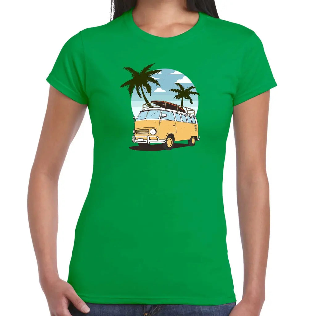 CamperVan Palms Ladies T-shirt - Tshirtpark.com