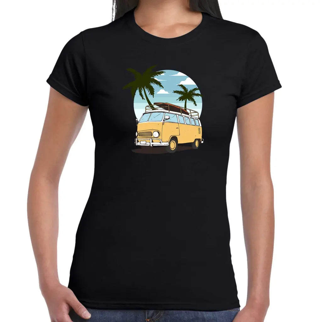 CamperVan Palms Ladies T-shirt - Tshirtpark.com